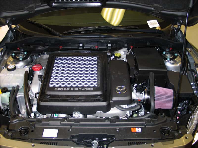 K&N Engineering — K&N 10 Mazdaspeed3 L4-2.3L Silver Typhoon Short Ram Intake
Performance Air Inta
Air Intake System - view 3