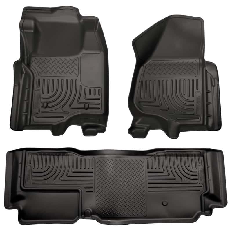 Husky Liners — Husky Liners 11-12 Ford SD Super Cab WeatherBeater Combo Black Floor Liners (w/o Manual Trans Case)
Floor Liners - view 1