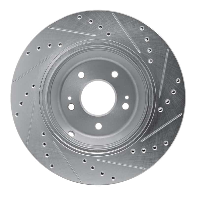 R1 Concepts — R1 18-23 Genesis G80 Rear Left Drilled & Slotted Silver Brake Rotor
R1 Brake Rotor Drill - view 5
