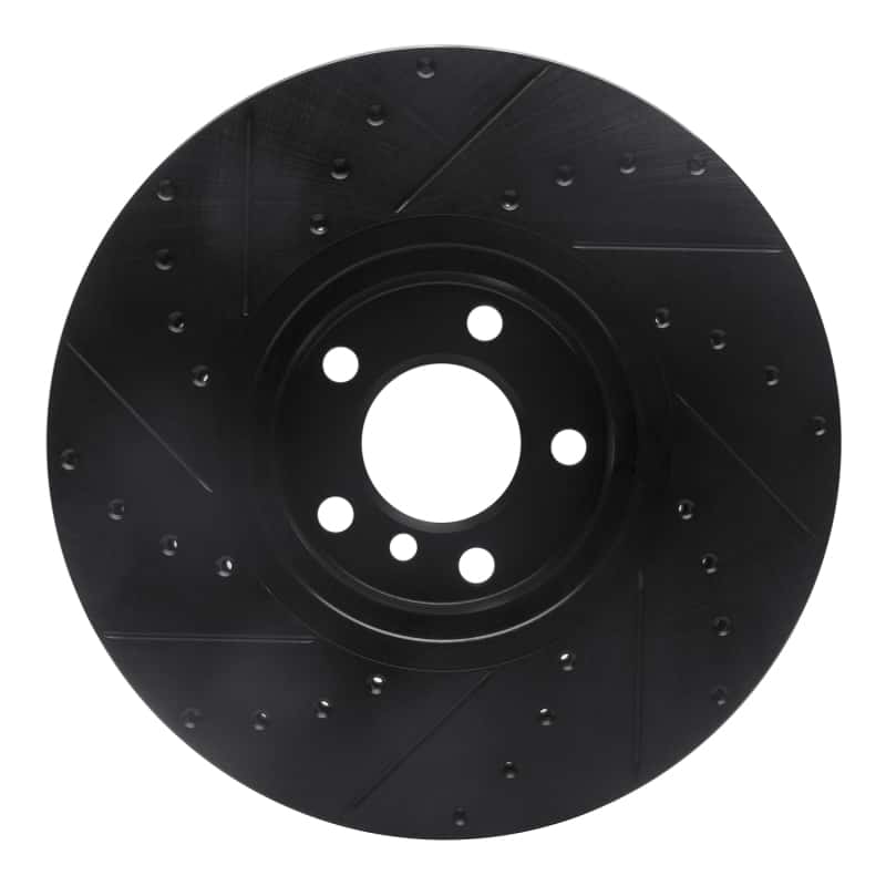 R1 Concepts — R1 07-18 BMW X6 Front Right Drilled & Slotted Black Brake Rotor
R1 Brake Rotor Drill - view 5