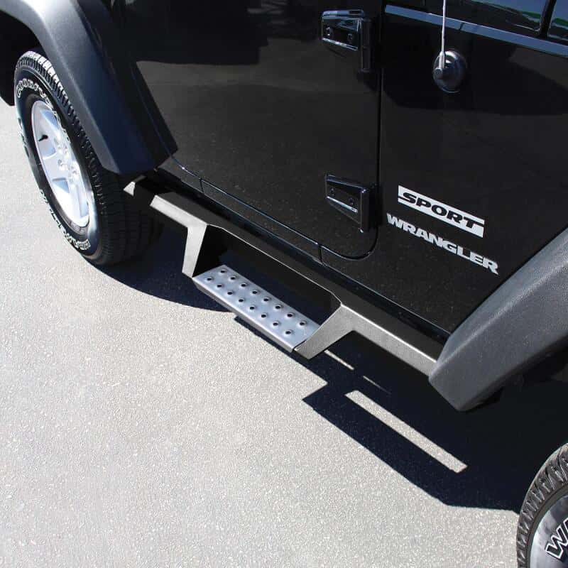 Westin — Westin 07-18 Jeep Wrangler JK 2dr. HDX Stainless Drop Nerf Step Bars - Tex. Blk
Nerf/Step Bar - view 5