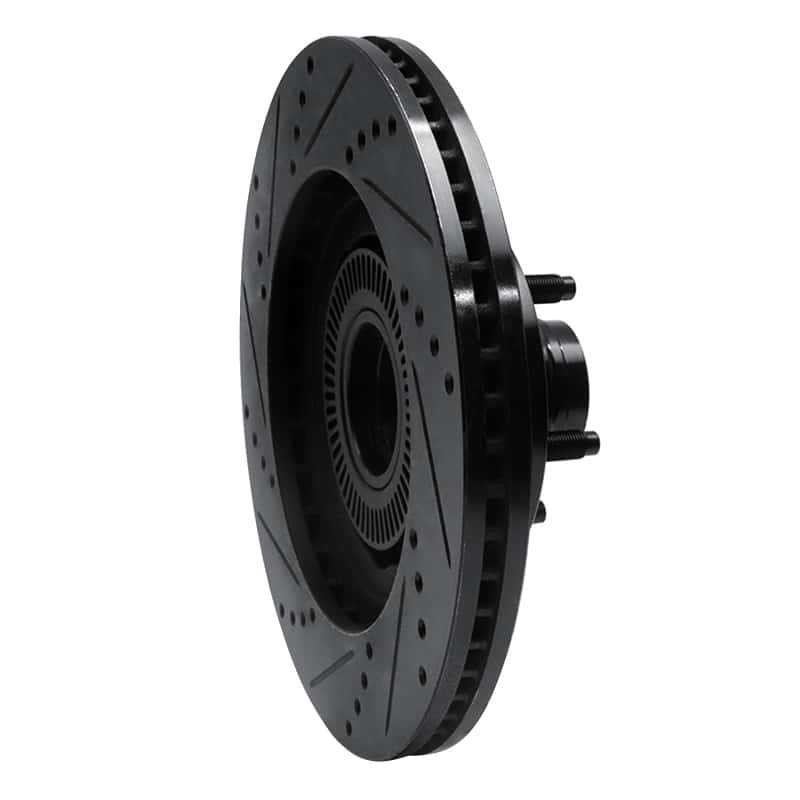 R1 Concepts — R1 01-05 Ford Explorer Sport Front Right Drilled & Slotted Black Brake Rotor
R1 Brake Rotor Drill - view 4