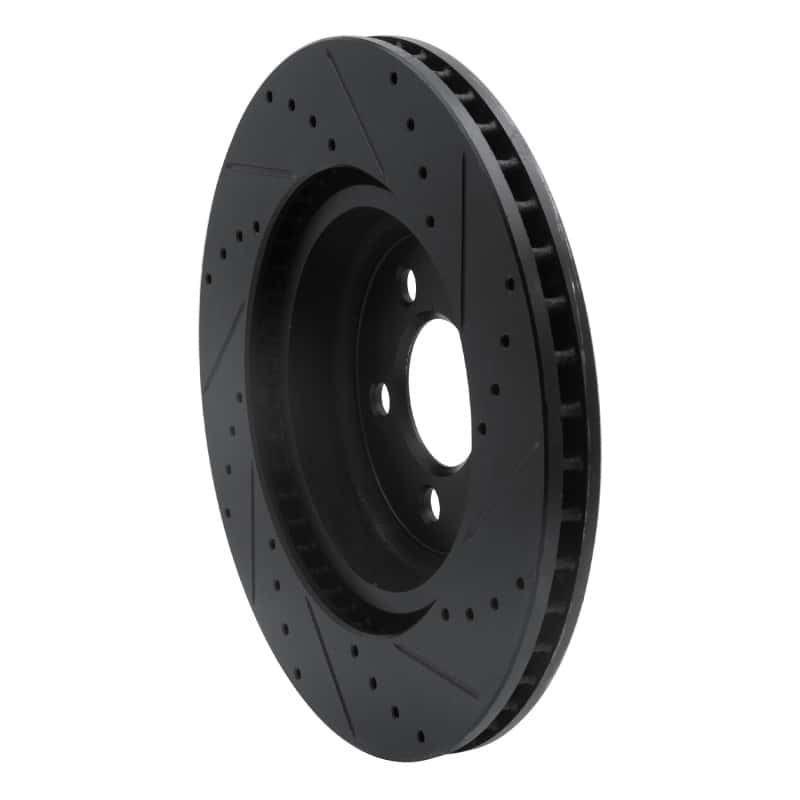 R1 Concepts — R1 09-23 Dodge Challenger Front Left Drilled & Slotted Black Brake Rotor
R1 Brake Rotor Drill - view 4