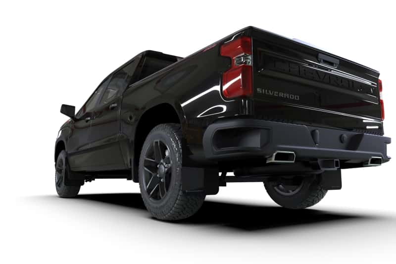 Rally Armor — Rally Armor 19-26 Gen 4 Chevy Silverado 1500 Black UR Mud Flap Metallic Black Logo
Mud Flap - view 4