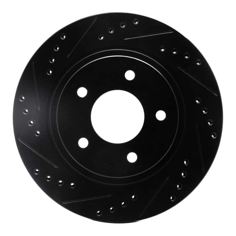 R1 Concepts — R1 94-01 Buick Regal Front Left Drilled & Slotted Black Brake Rotor
R1 Brake Rotor Drill - view 1