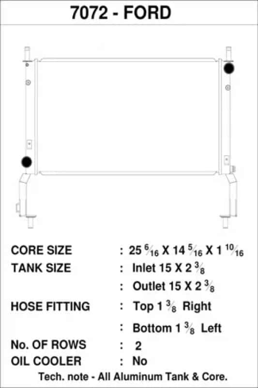 CSF — CSF 2015+ Ford Mustang 2.3L Ecoboost Radiator
CSF Radiator - view 3