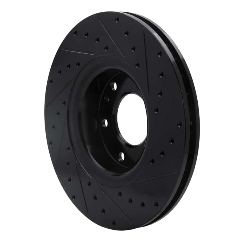 R1 Concepts — R1 02-09 Buick Rainier Front Left Drilled & Slotted Black Brake Rotor
R1 Brake Rotor Drill - view 4