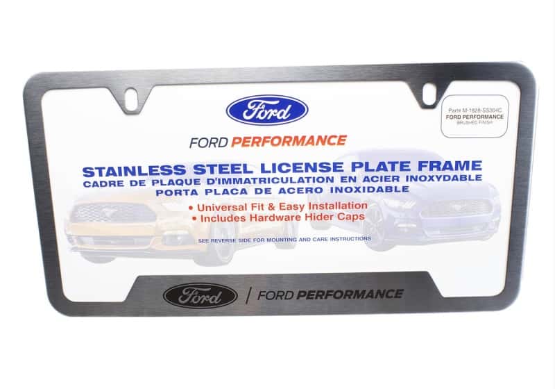 Ford Racing — Ford Racing Stainless Steel Ford Performance License Plate Frame - view 11