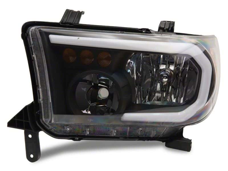 Raxiom — Raxiom 07-13 Toyota Tundra Axial Series Headlights w/ SEQL LED Bar- Blk Housing (Clear Lens)
Headlights - view 3