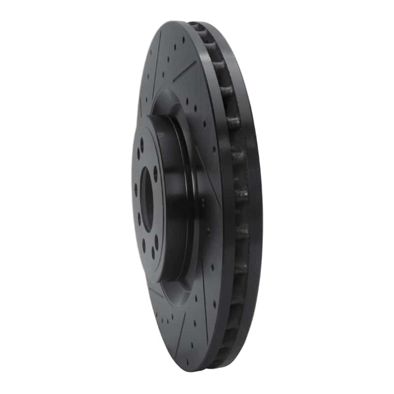 R1 Concepts — R1 13-19 Mercedes-Benz GLE400 Front Left Drilled & Slotted Black Brake Rotor
R1 Brake Rotor Drill - view 2