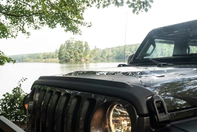 Bushwacker — Bushwacker 18-19 Jeep Wrangler Rubicon/Sport//Unlimited/Sport S Hood Stone Guard- Black
Hood Protector
Trail Armor - view 3