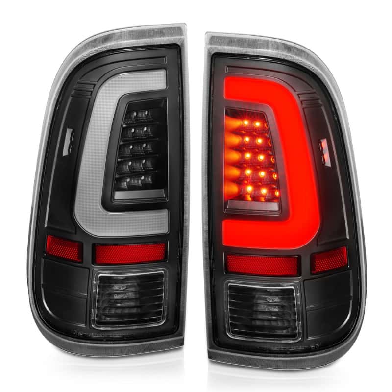 ANZO — ANZO 2008-2016 Ford F-250 LED Taillights Black Housing Clear Lens (Pair) - view 8