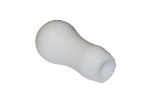 Torque Solution — Torque Solution Delrin Tear Drop Tall Shift Knob (White): Universal 12x1.25 - view 2
