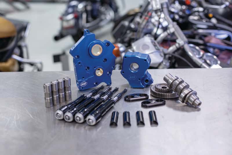 S&S Cycle — S&S Cycle 2017+ M8 Models Gear Drive 475G Cam Chest Kit w/ Black Pushrod Tubes - Oil Cooled - view 3