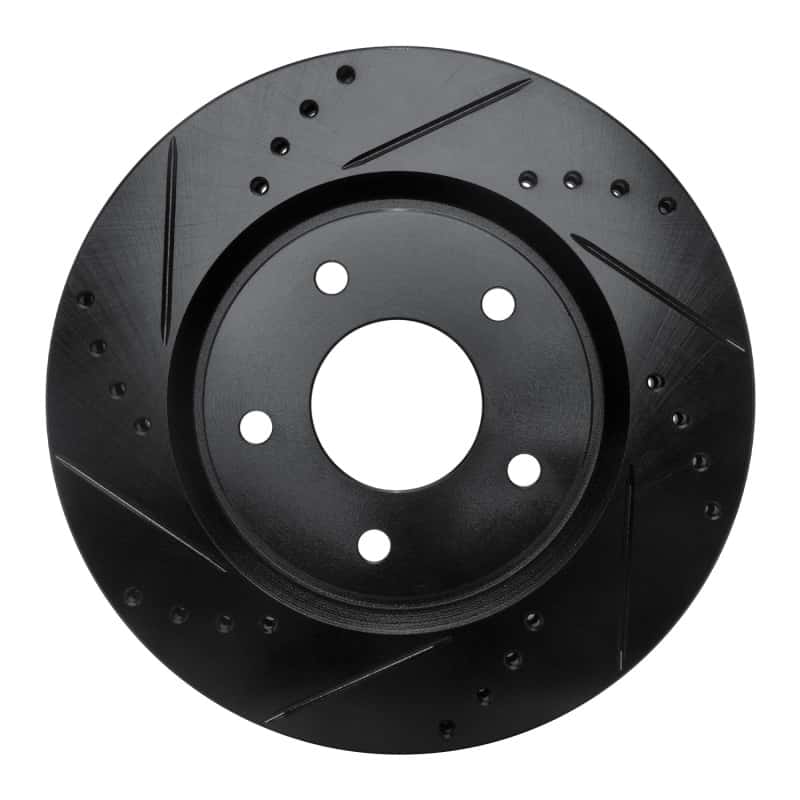 R1 Concepts — R1 07-15 Nissan Sentra Front Left Drilled & Slotted Black Brake Rotor
R1 Brake Rotor Drill - view 1