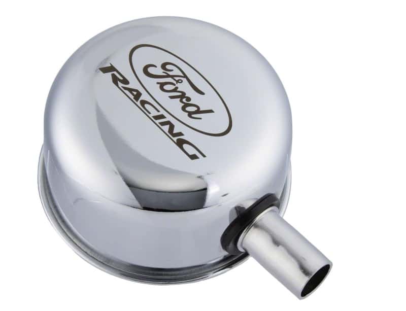Ford Racing — Ford Racing Chrome Breather Cap W/ Ford Racing Logo - view 3