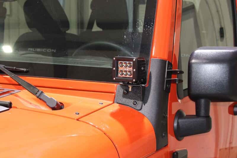 Fishbone Offroad — Fishbone Offroad 07-18 Jeep Wrangler JK Windshield Light Bracket - view 6