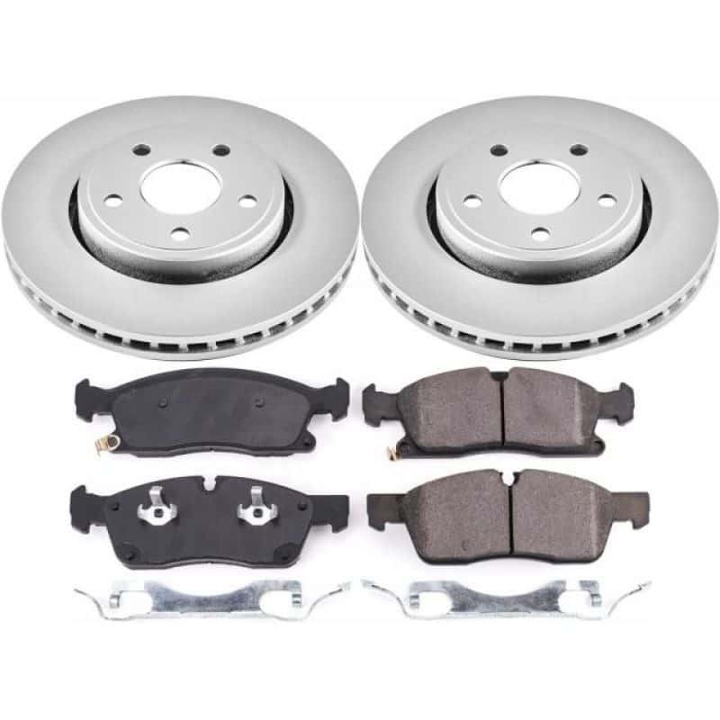 PowerStop — Power Stop 17-19 Jeep Grand Cherokee Front Z17 Evolution Geomet Coated Brake Kit - view 1