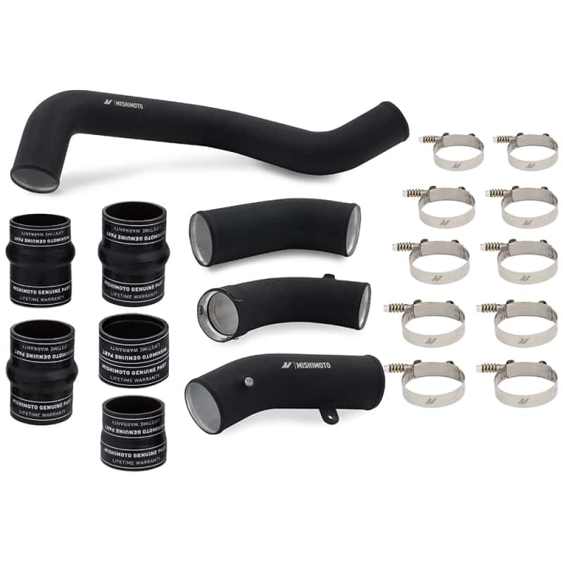 Mishimoto — Mishimoto 17-19 GM L5P Duramax Intercooler Kit - Black w/ WBK Pipes
Intercooler Kit - view 6