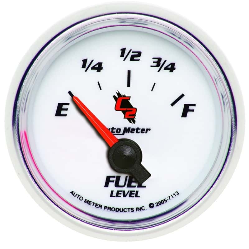 AutoMeter — AutoMeter Gauge Fuel Level 2-1/16in. 0 Ohm(e) to 90 Ohm(f) Elec C2
GA 2" FUEL 0-90 C2 - view 2