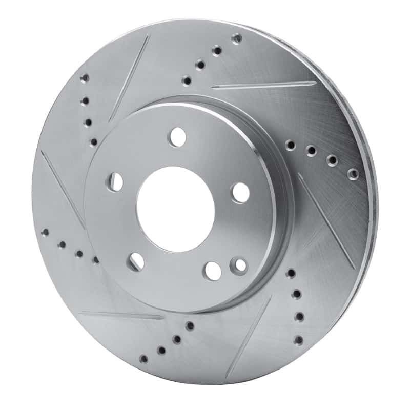 R1 Concepts — R1 03-09 Mercedes-Benz E320 Front Left Drilled & Slotted Silver Brake Rotor
R1 Brake Rotor Drill - view 2