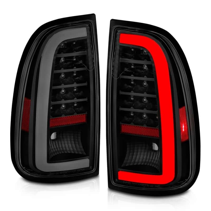 ANZO — ANZO 00-06 Toyota Tundra (Std. Bed/Reg Cab) LED Taillights w/Light Bar Black Housing Smoke Lens - view 7