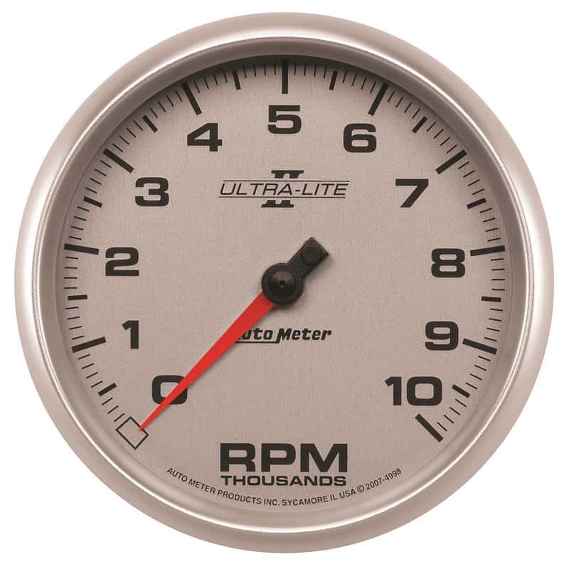 AutoMeter — Autometer Ultra-Lite II 5 Inch 10000 RPM In-Dash Tachometer
5" TACH, 10,000 RPM, - view 2