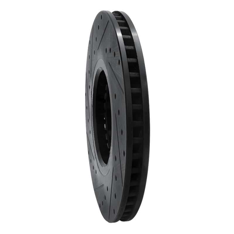 R1 Concepts — R1 07-11 Lexus GS350 Right Front Drilled & Slotted Black Brake Rotor
R1 Brake Rotor Drill - view 4