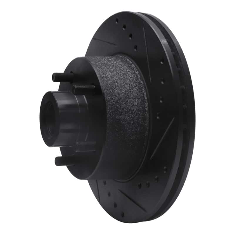 R1 Concepts — R1 73-89 Chrysler CORDOBA Front Right Drilled & Slotted Black Brake Rotor
R1 Brake Rotor Drill - view 2