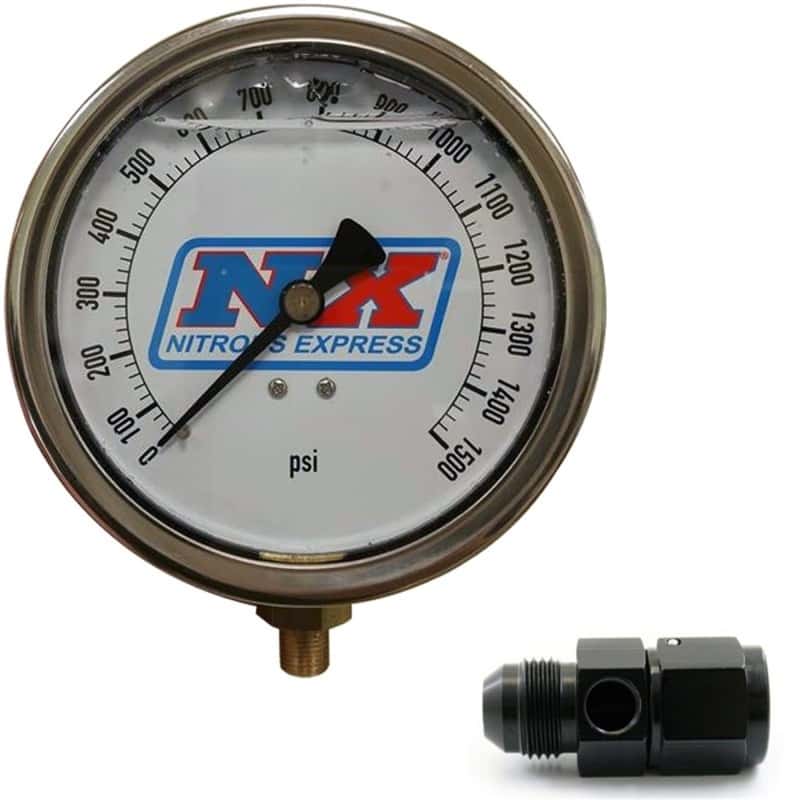 Nitrous Express — Nitrous Express Nitrous Pressure Gauge 4in-High Accuracy 8AN
N2OPresrGg
Gauge - view 3