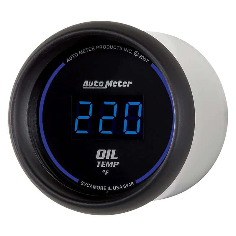 AutoMeter — Autometer Cobalt Digital 52.4mm 0-340 deg F Oil Temperature Gauge
GA 2" OILT 340F CBD - view 3