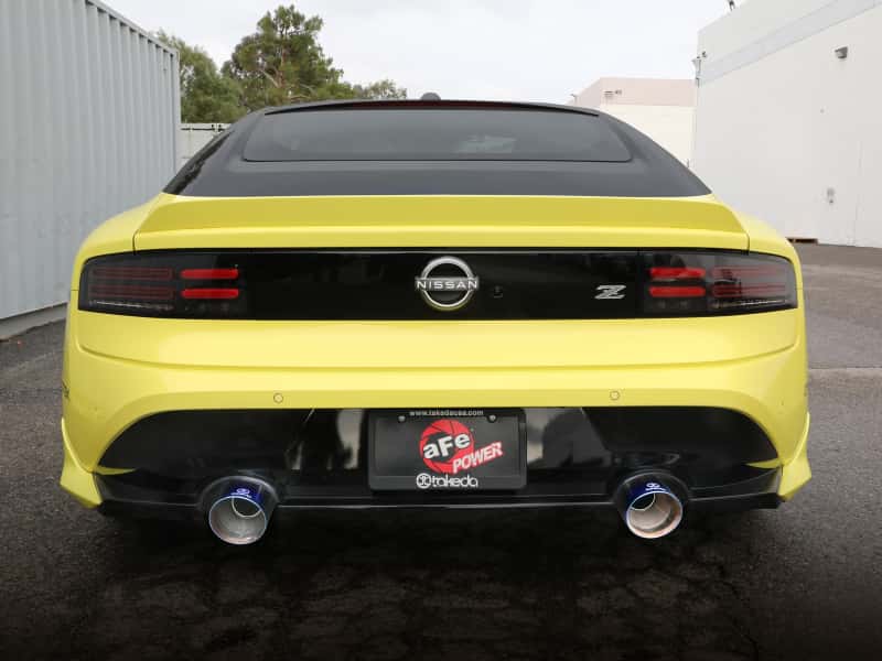 aFe — aFe 2023 Nissan Z V6-3.0L (tt) Takeda Stainless Steel Axle-Back Exhaust System w/ Blue Flame Tip
Axle-Back Exhaust - view 4
