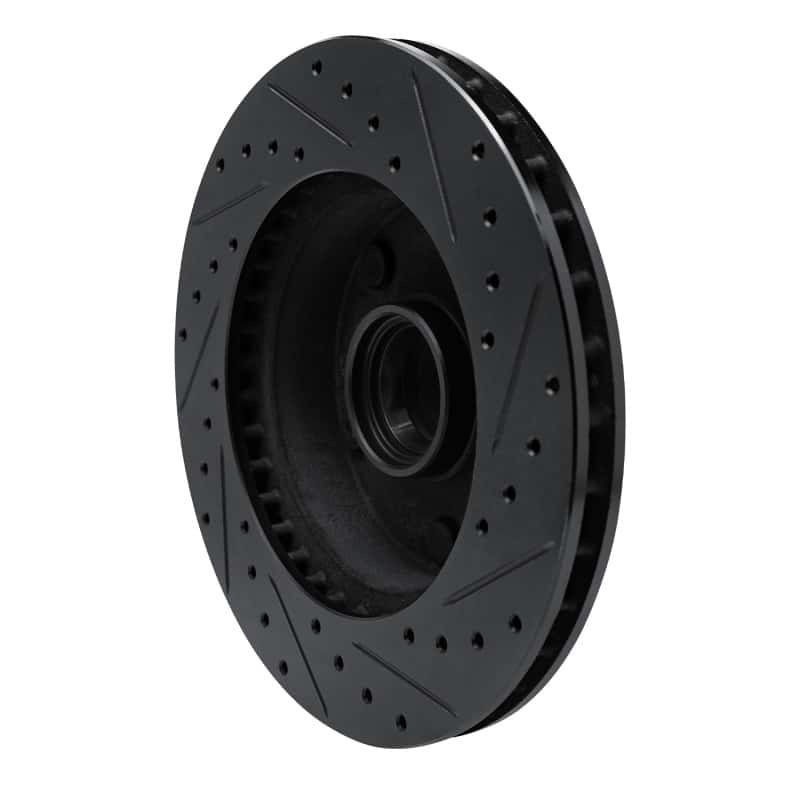 R1 Concepts — R1 94-01 Ford F-150 RWD Front Left Drilled & Slotted Black Brake Rotor
R1 Brake Rotor Drill - view 4