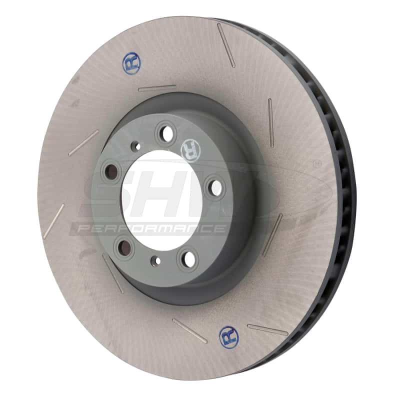 SHW Performance — SHW 11-16 Porsche Panamera 4 3.6L w/o Ceramics Right Front Slotted Monobloc Brake Rotor (298615302B) - view 1