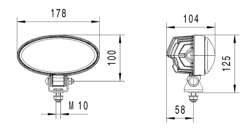 Hella — Hella Work Lamp Na 0Gr Md1224 Dt Ov902 1Gb - view 4