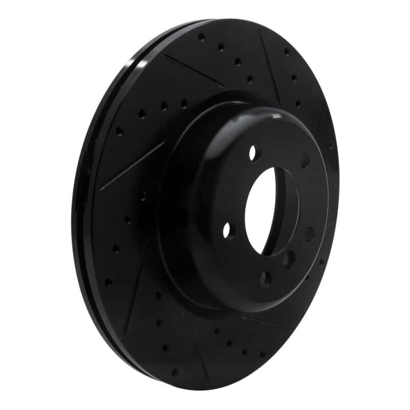 R1 Concepts — R1 06-13 BMW 135IS Front Right Drilled & Slotted Black Brake Rotor
R1 Brake Rotor Drill - view 2
