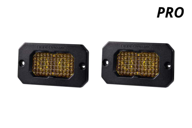 Diode Dynamics — Diode Dynamics Stage Series 2 In LED Pod Pro - Yellow Flood Flush ABL (Pair) - view 2