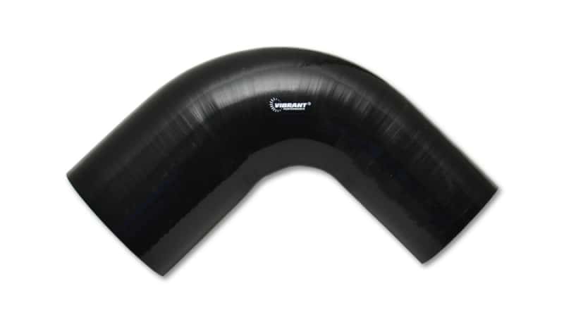 Vibrant — Vibrant 2.5in ID x 3.5in ID x 4in Long Gloss Black Silicone 90 Degree Transition Elbow
2.5"x3.5"90DegSilTrn
Hose Coupler - view 1