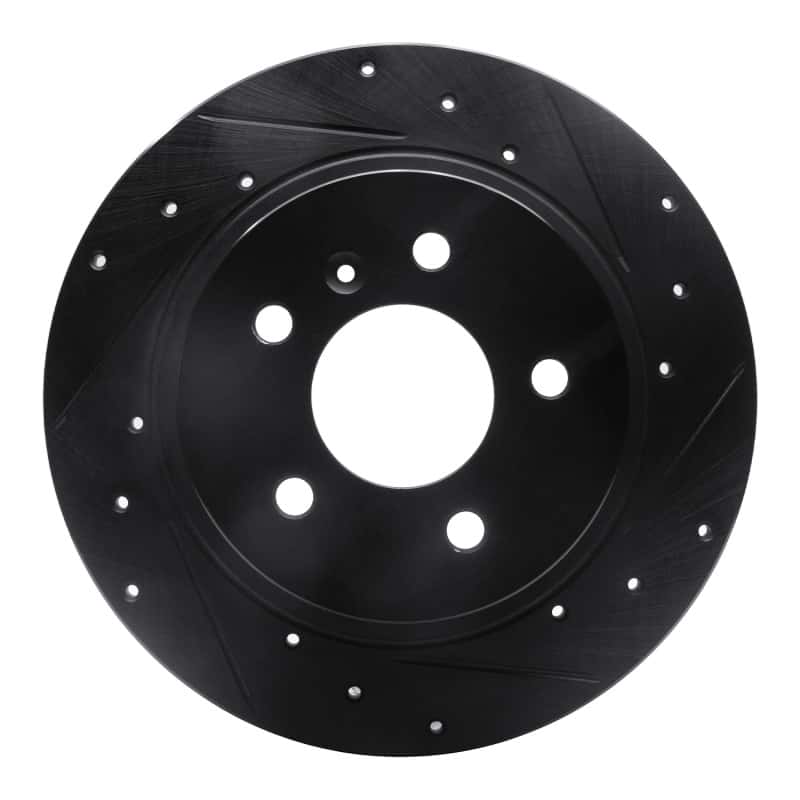 R1 Concepts — R1 06-11 Buick Lucerne Rear Right Drilled & Slotted Black Brake Rotor
R1 Brake Rotor Drill - view 1