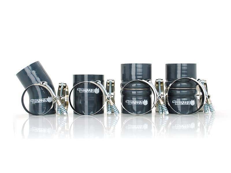 Sinister Diesel — Sinister Diesel 03-07 Ford Powerstroke 6.0L Hose & Clamp Kit - view 2