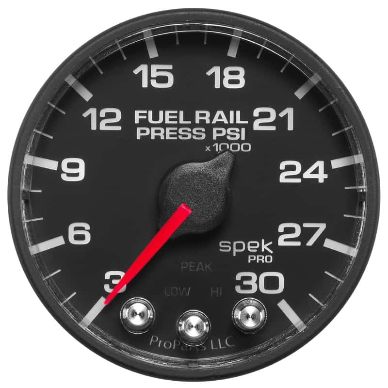 AutoMeter — Autometer Spek-Pro Gauge Rail Press 2 1/16in 30Kpsi Stepper Motor W/Peak & Warn Blk/Blk
GA 2" RAILP BFB SPEK - view 9