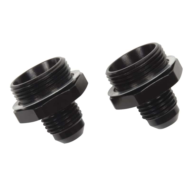 Russell — Russell Performance -6 AN Carb Adapter Fittings (2 pcs.) (Black)
CrbAdptFitting - view 2