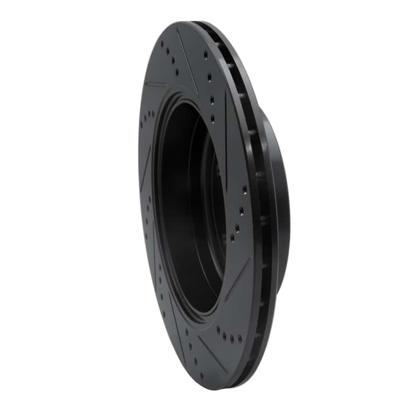 R1 Concepts — R1 10-16 Hyundai Genesis Coupe Rear Left Drilled & Slotted Black Brake Rotor
R1 Brake Rotor Drill - view 4