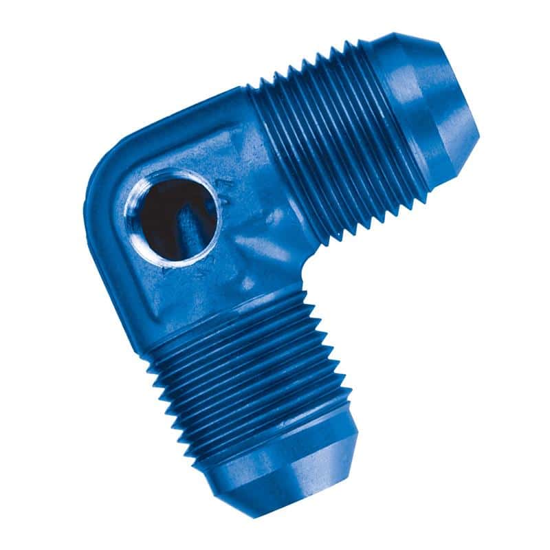 Russell — Russell Performance -8 AN Blue 90 Degree Fuel Pressure Adapter
Adapter Fitting - view 3