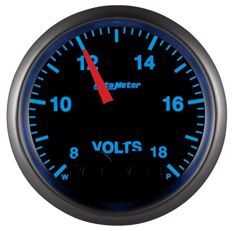 AutoMeter — Autometer Elite 52.4mm Peak & Warn w/ Electronic Control 8-18 Volt Voltmeter
GA 2" VOLT 18V ELITE - view 3