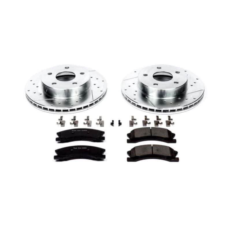 PowerStop — Power Stop 99-04 Jeep Grand Cherokee Front Z23 Evolution Sport Brake Kit - view 1