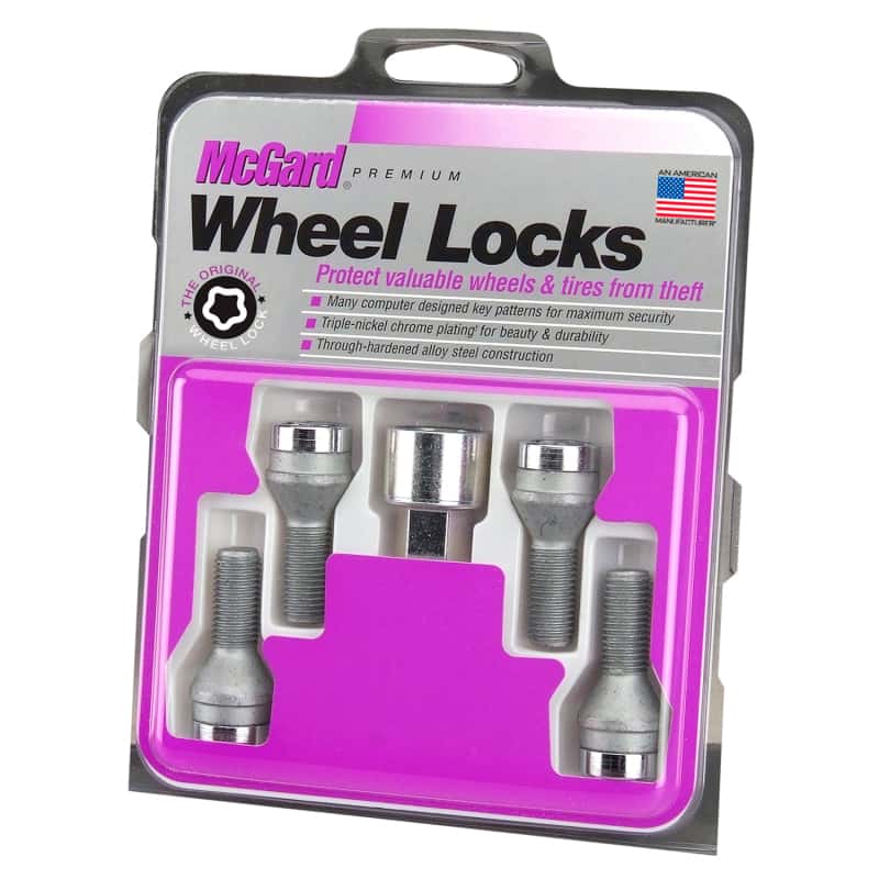 McGard — McGard Wheel Lock Bolt Set - 4pk. (Cone Seat) M12X1.5 / 17mm Hex / 25.5mm Shank Length - Chrome - view 3