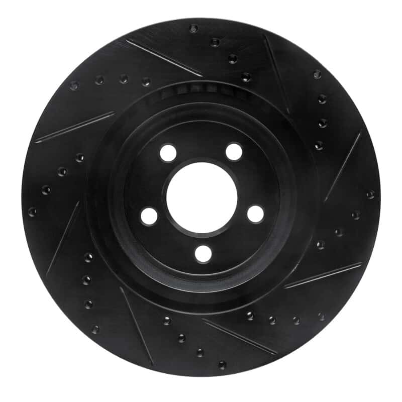 R1 Concepts — R1 09-23 Dodge Challenger Front Left Drilled & Slotted Black Brake Rotor
R1 Brake Rotor Drill - view 5