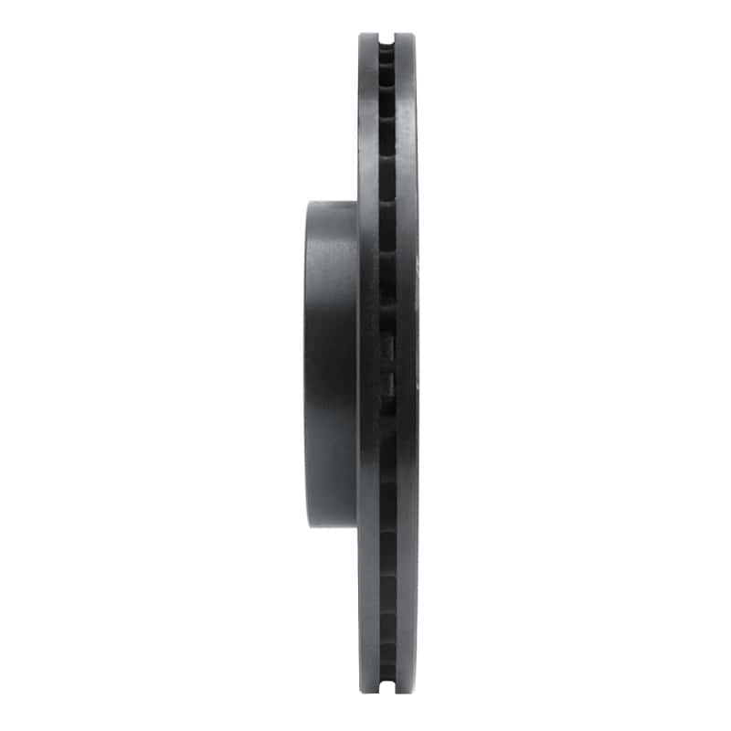 R1 Concepts — R1 04-19 Ford C-MAX Front Left Drilled & Slotted Black Brake Rotor
R1 Brake Rotor Drill - view 3