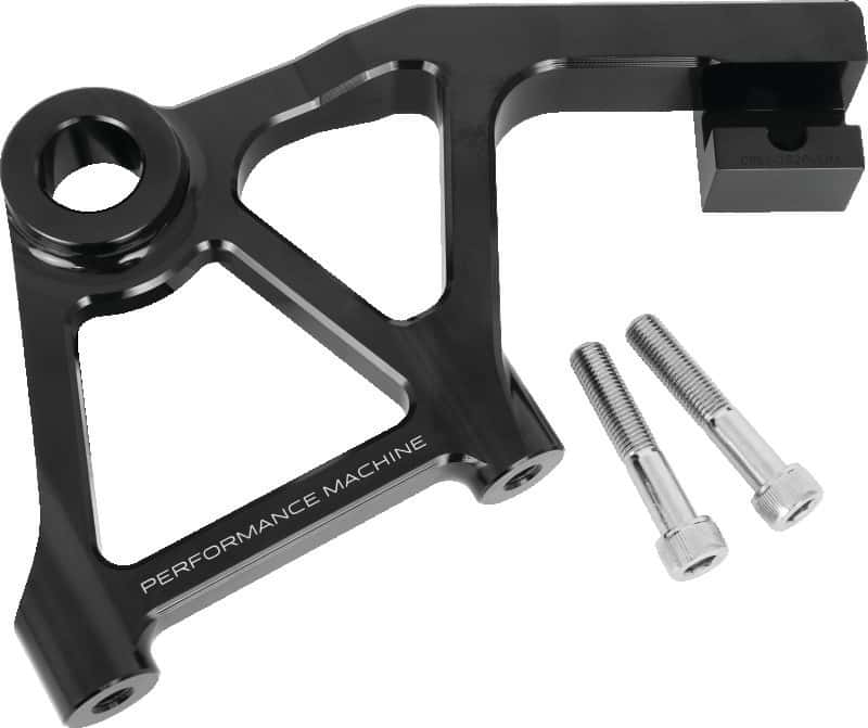 Performance Machine — Performance Machine Touring Rear Rad Cal Bracket Assembly - Black Ano - view 2